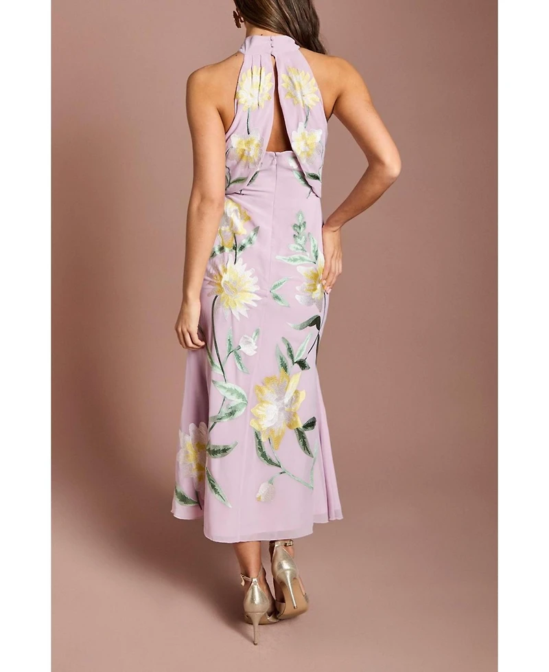 Coast Women's Floral Embroidery Midi Dress