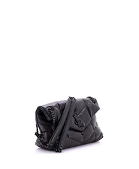 Pre-Owned Saint Laurent Small Loulou Puffer Shoulder Bag Quilted Leather