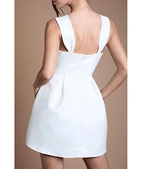 Coast Women's Fit And Flare Mini Wedding Dress