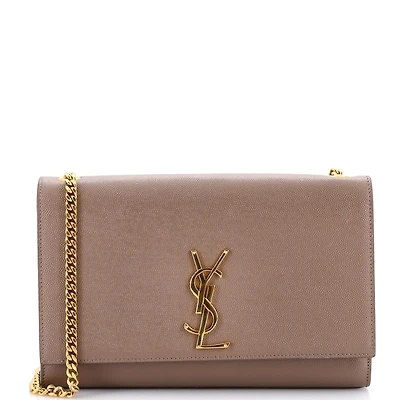 Pre-Owned Saint Laurent Medium Classic Monogram Crossbody Bag Calfskin