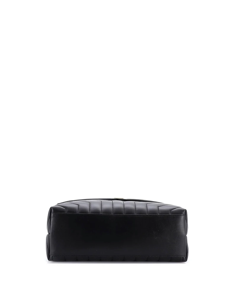 Pre-Owned Saint Laurent Medium Loulou Shoulder Bag Matelasse Chevron Leather