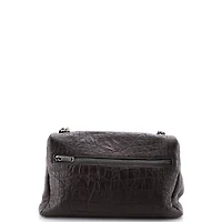Pre-Owned Saint Laurent Medium West Hollywood Shoulder Bag Embossed Leather