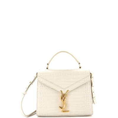 Pre-Owned Saint Laurent Mini Cassandra Top Handle Bag Embossed Leather
