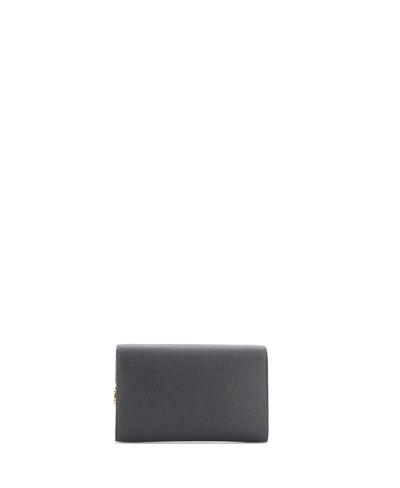 Pre-Owned Saint Laurent Uptown Chain Wallet Leather