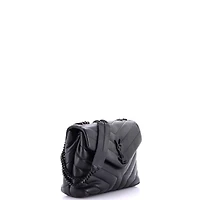 Pre-Owned Saint Laurent Small Loulou Shoulder Bag Matelasse Chevron Leather