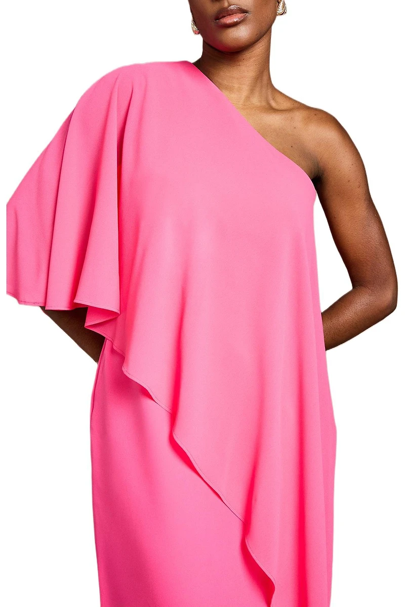 Coast Women's Chiffon Cape Crepe Pencil Dress