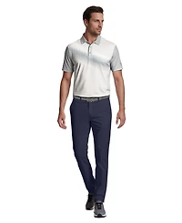 Pga Tour Men's Asymmetric Geo Golf Polo Shirt