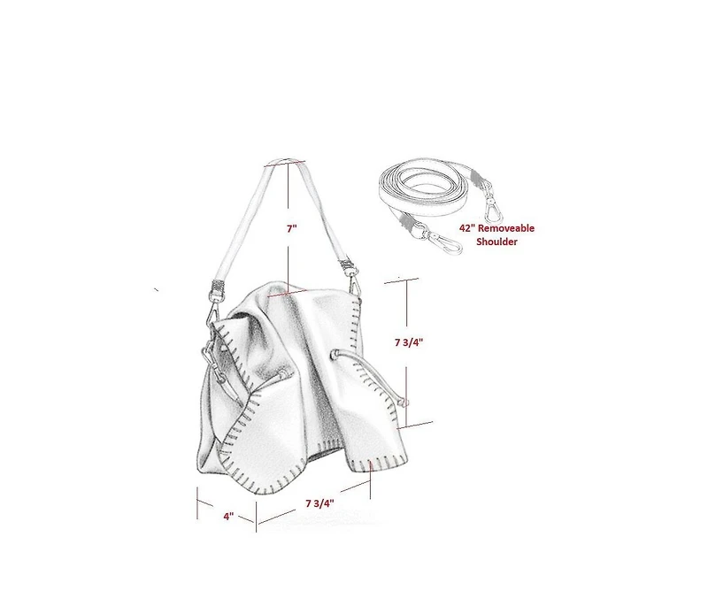 Carlos Falchi Medium Butterfly Lambskin Bag