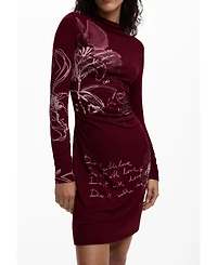 Desigual Women's Printed Long-Sleeve Dress