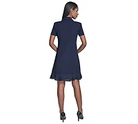 Karl Lagerfeld Paris Women's Short-Sleeve Blazer Dress