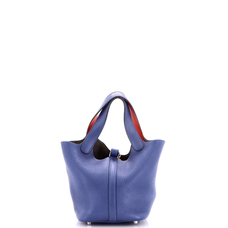 Pre-Owned HERMES Pm Eclat Picotin Lock Bag Clemence