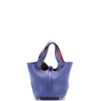 Pre-Owned HERMES Pm Eclat Picotin Lock Bag Clemence