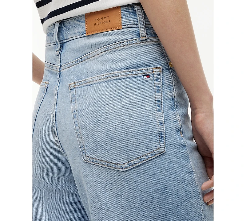Tommy Hilfiger Women's Stretchy Wide-Leg Jeans