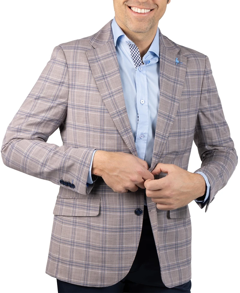 Tailorbyrd Men's Shadow Plaid Sport Coat
