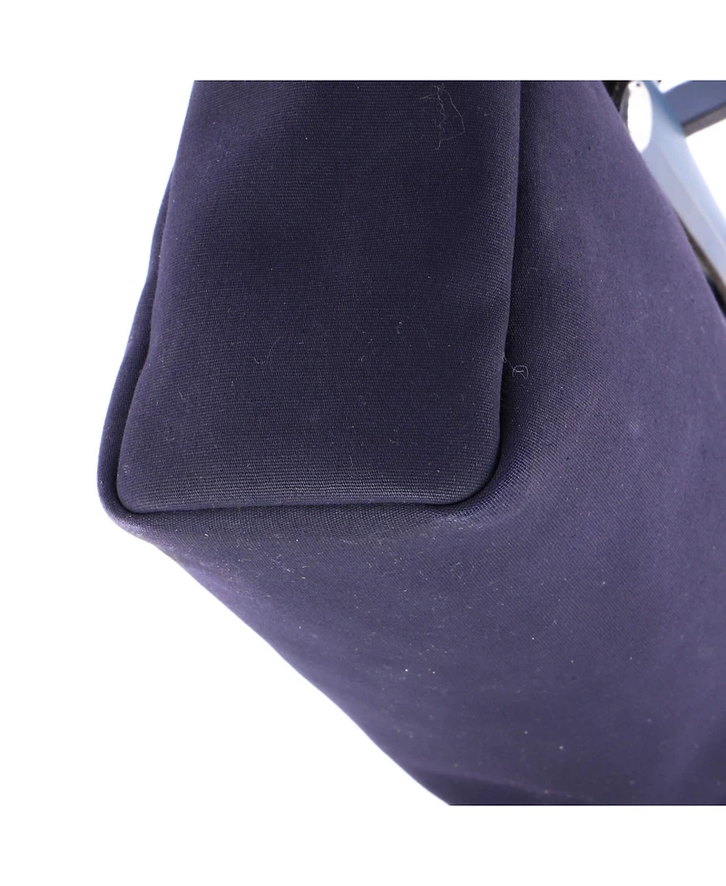 Pre-Owned HERMES Pm Herbag Toile and Leather