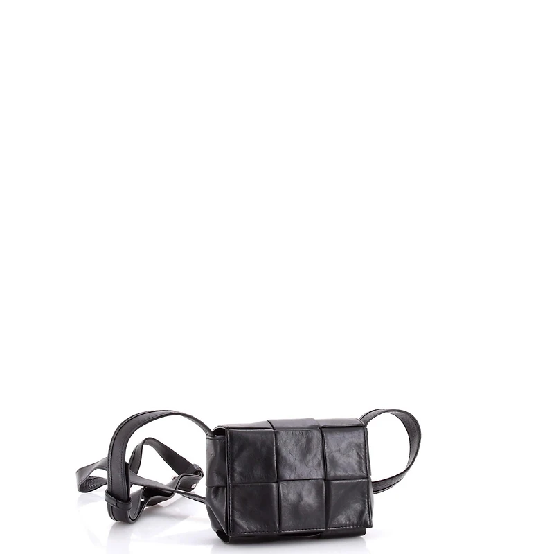 Pre-Owned Bottega Veneta Candy Cassette Crossbody Bag Maxi Intrecciato Leather