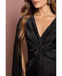 Coast Women's Satin Cape Sleeve Maxi Dress