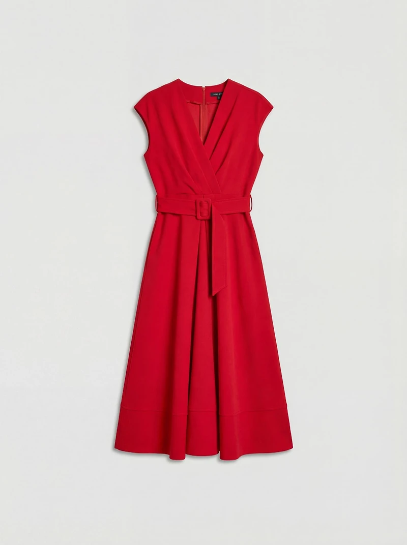 Coast Women's Belted Crepe Dress