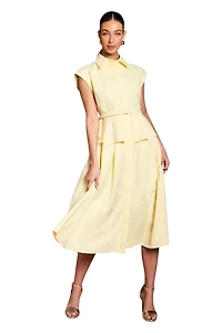 Coast Women's Peplum Detail Belted Shirt Dress