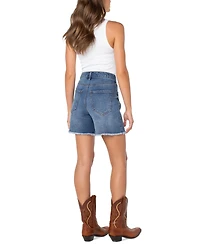 Celebrity Pink Women's Frayed-Hem Shorts
