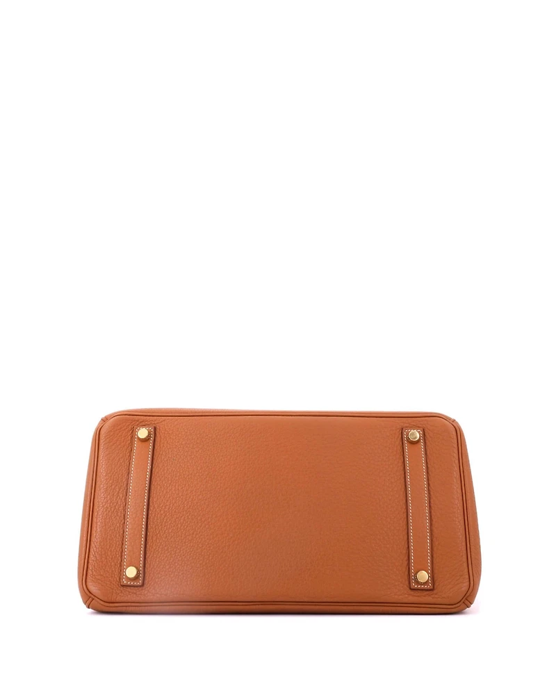 Pre-Owned HERMES Birkin Handbag Togo with Gold Hardware
