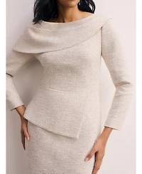 The Fold Women's Palmerston Tweed Dress