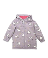 Holly and Beau Girls Color Changing Hooded Raincoat