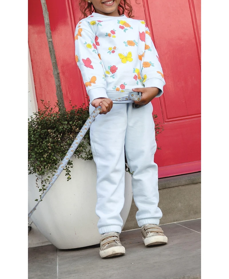 Holly and Beau Girls Long Sleeve Cotton Crew Neck Sweatshirt