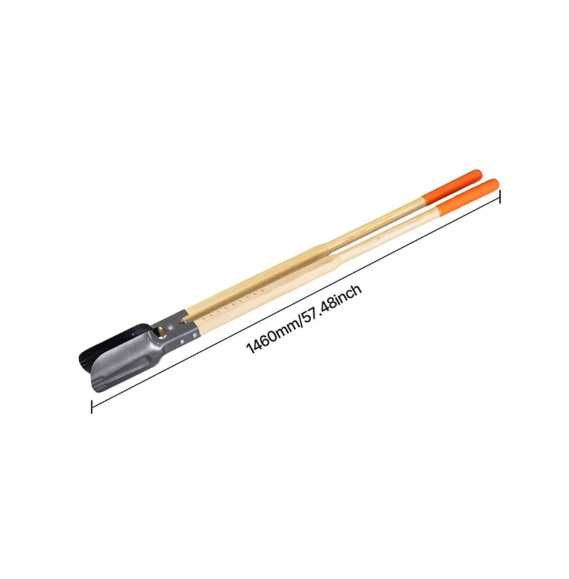 Sugift Post Hole Digger Heavy Duty Wood Handle for Gardening