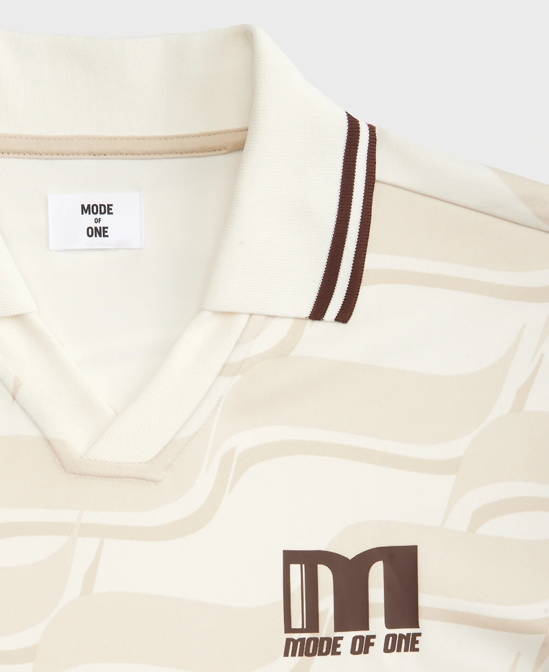 Mode of One Men's Relaxed-Fit Varsity Polo Shirt, Macy's Exclusive