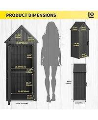 Decksplore Outdoor Upgraded sturdy storage cabinet,Reinforced base,Suitable for all-weather use,Perfect gardens, patios, and lawns
