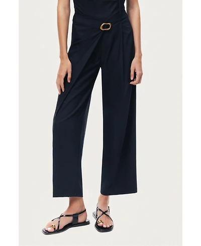 Nocturne Women's Asymmetric Buckle Detail Pants