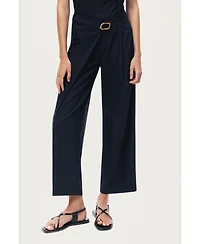Nocturne Women's Asymmetric Buckle Detail Pants