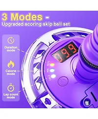 HopeRock Skip Ball Toy for Girls Ages 6-10,Girl Birthday Gifts,3 Fun Modes,Flashing Light-Up Wheel,Led Digital Counter Girl Birthday Gifts