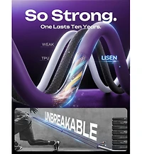 Lisen 2-Pack 240W 4-in-1 Charging Cable, Usb-c and Lightning Multi Charger Cable for All Devices, Fast Charging Cord for Travel, Home and Car