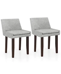 Slickblue Set of 2 Fabric Accent Chairs Upholstered Side Chairs