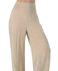 Ivonne Women's Wide-Leg Elastic Waist Pants