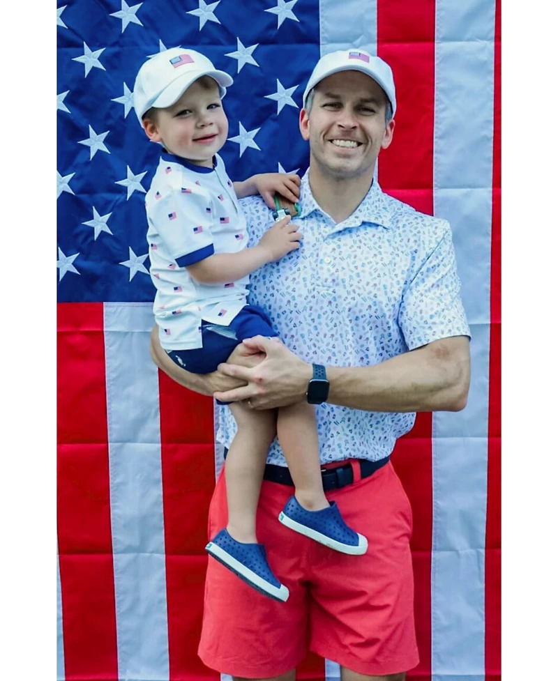 Bits & Bows Baby Bits and Bows Unisex American Flag Baseball Hat