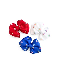 Bits & Bows Girls Bits and Bows Little/Big Firecracker Summer Hair Bow Set