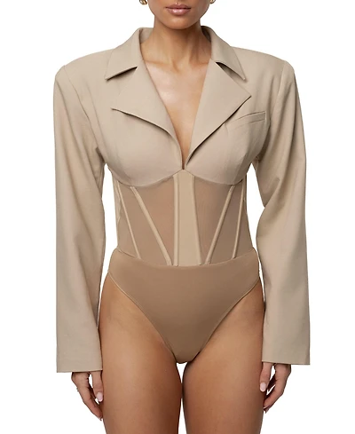 Jluxlabel Women's Downtown Blazer Bodysuit