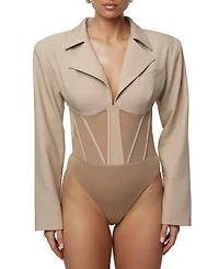 Jluxlabel Women's Downtown Blazer Bodysuit
