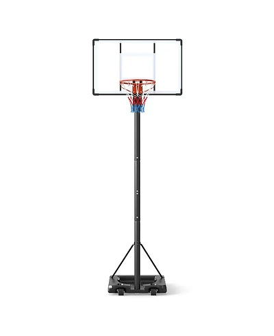 Slickblue Outdoor 10FT Basketball Hoop Portable Adjustable for Adults