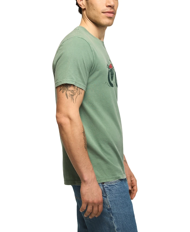 Lucky Brand Men's Surfs Up Dirtbike Graphic T-Shirts