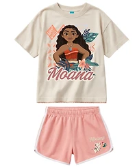 Disney Girls' 2T-6X Short-Sleeve T-Shirt and Shorts, 2-Piece Set