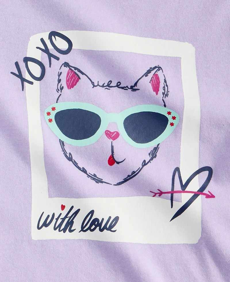 Epic Threads Toddler Girls' 12M-5T Selfie Cat T-Shirt, Macy's Exclusive