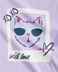 Epic Threads Toddler Girls' 12M-5T Selfie Cat T-Shirt, Macy's Exclusive