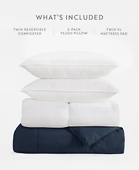 ienjoy Home Essential 4-Pc. Dorm Bundle, Twin Xl