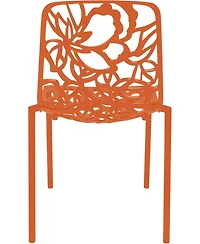 LeisureMod Modern Devon Aluminum Chair, Set of 4