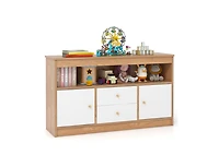 Slickblue Kids Toy Storage Organizer with Open Shelf and 2 Drawers