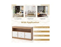 Slickblue Kids Toy Storage Organizer with Open Shelf and 2 Drawers